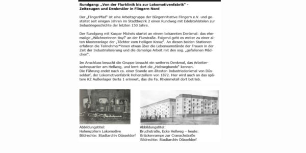 Sonderrundgang – Von der Flurklinik bis zur Lokomotiven Fabrik