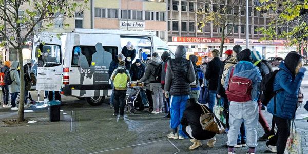 Kundgebung zum Thema „Gewalt gegen Frauen“